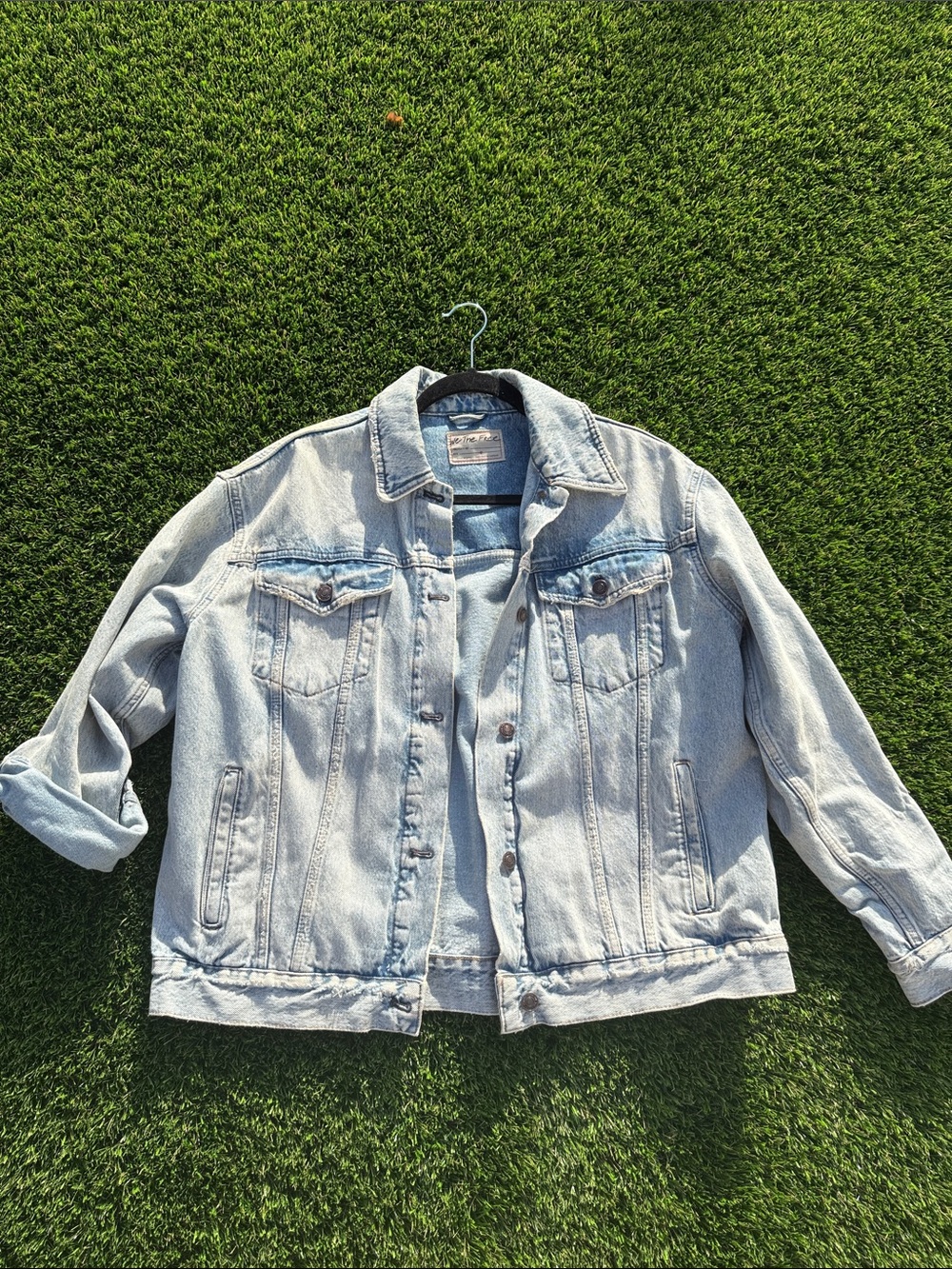 We The Free Light Blue Denim Jacket